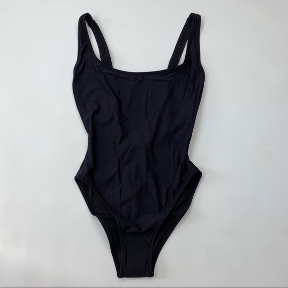 NWT J. Crew Plunging Scoopback One-Piece Swimsuit - Picture 4 of 5